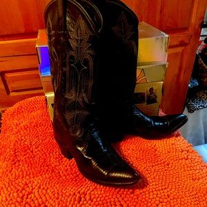 Dan Post eelskin cowboy boots